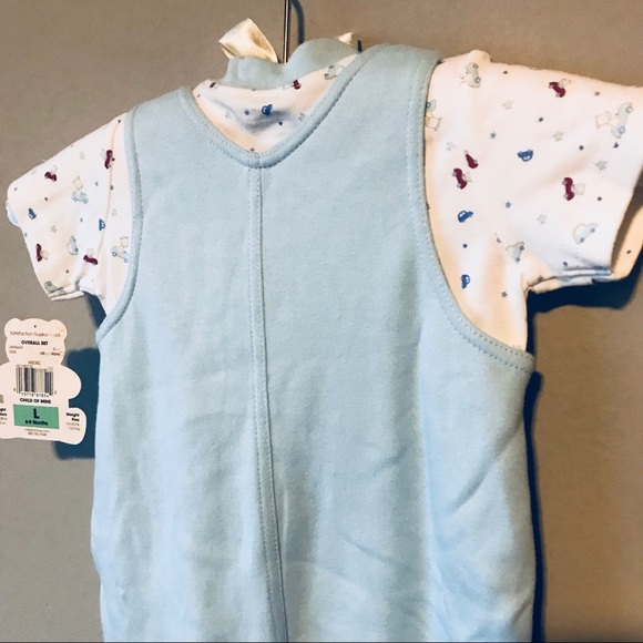 Child of Mine Blue Overall Set | L | 6-9 Months - Picture 6 of 8